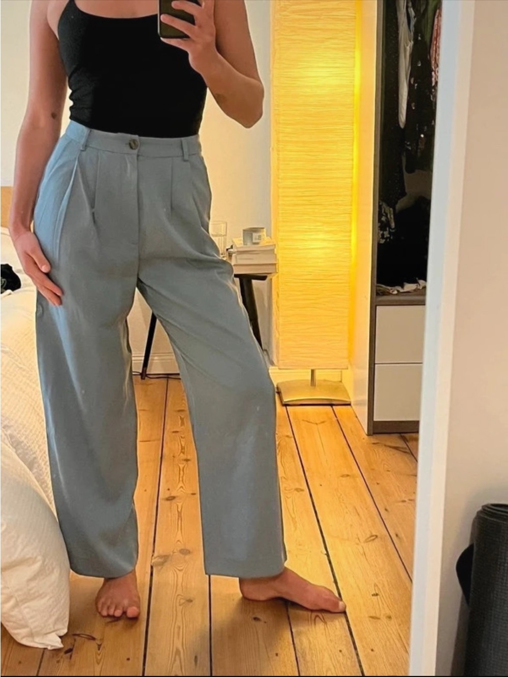Reformation Mason Pant in Bluebird